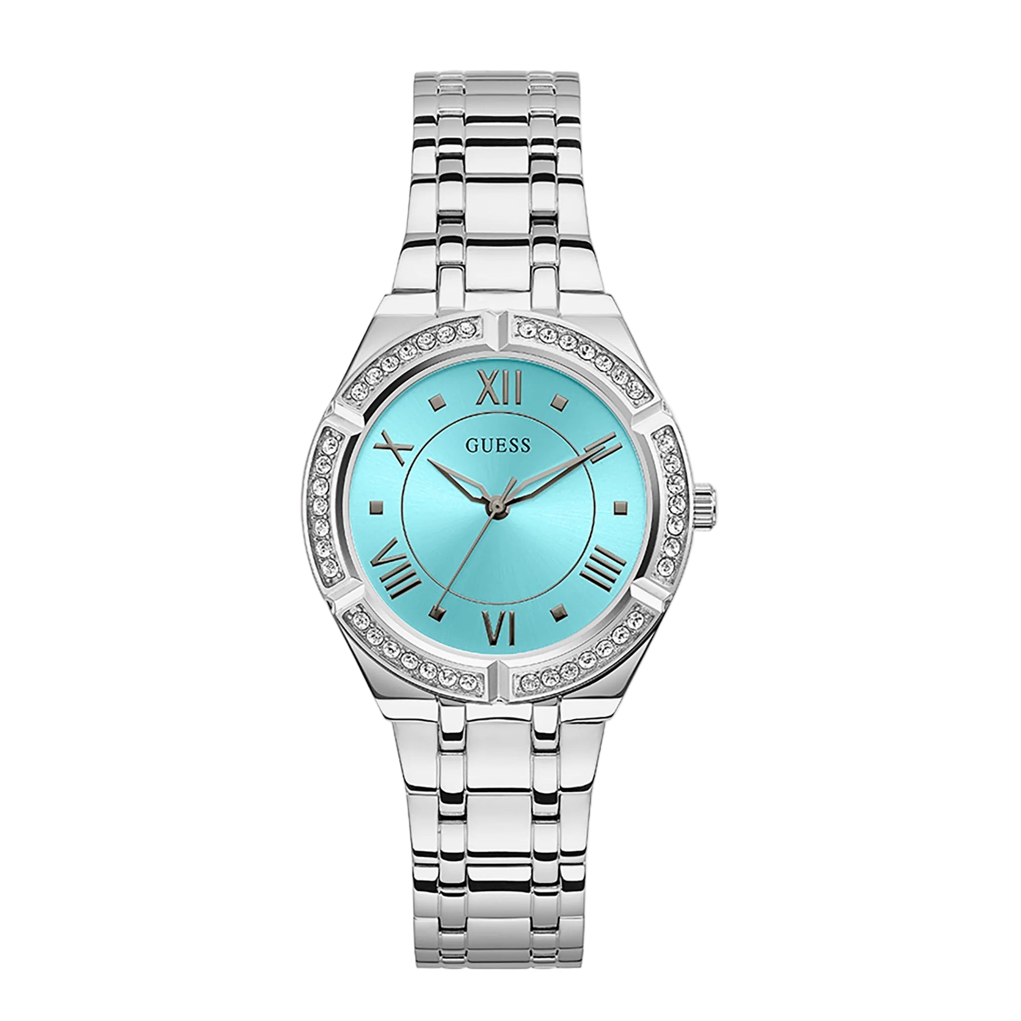 Guess - Femmes - Cosmo Blue Dial Silver Tone 26mm - GW0033L7