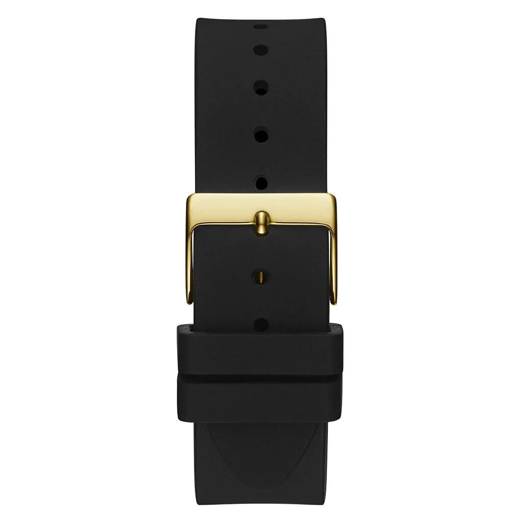 Guess - Femmes - Quartz Black Silicone Strap Gold 39mm - GW0109L1
