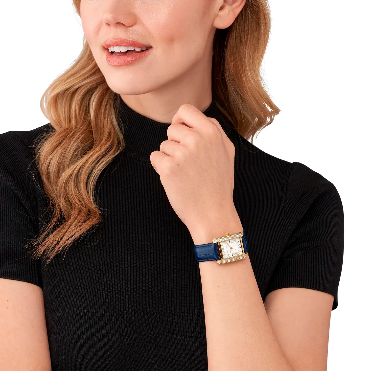 Michael Kors - Femmes - Bracelet Emery Bleu 18mm - MK2982