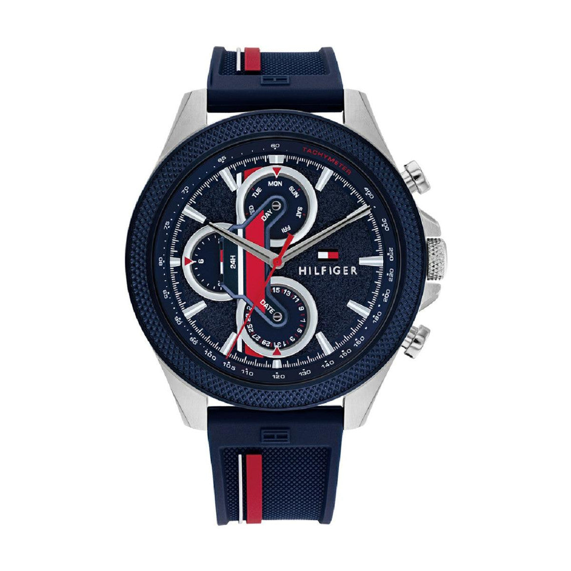 Tommy Hilfiger - Hommes - Chronograph Silicone Strap 28mm - 1792083